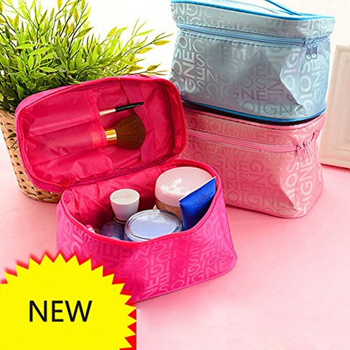 0753807963251 - LECENT® WATERPROOF COSMETICS STORAGE BAG TOILETRY BAG PORTABLE PACKAGE(RED/PINK/BLUE)