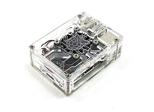 0753864333844 - ZEBRA VIRTUE ~ CRYSTAL ICE CASE FOR RASPBERRY PI 3, 2 AND B+ WITH FAN BY C4LABS