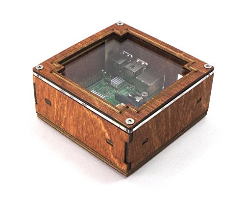 0753864334032 - PI SQUARED - FOR RASPBERRY PI3, PI2 AND B+ WOOD FRAME CLEAR TALL HEIGHT