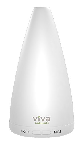 0753940520755 - VIVA NATURALS AROMATHERAPY ESSENTIAL OIL DIFFUSER - VIBRANT CHANGEABLE LED LIGHTS & SOOTHING MIST, AUTOMATIC SHUT OFF