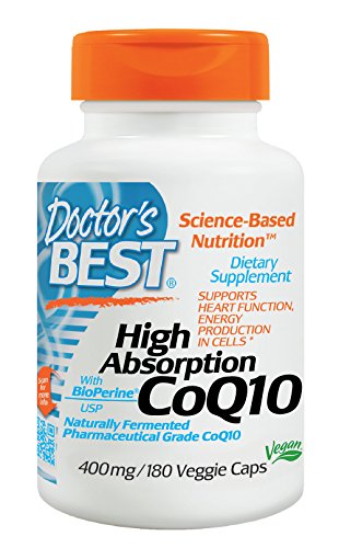 0753950003323 - DOCTOR'S BEST HIGH ABSORPTION COQ 10 VEG CAPSULES, 180 COUNT