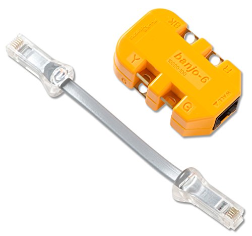 0754082037842 - FLUKE NETWORKS 10220101 6-WIRE IN-LINE MODULAR ADAPTER WITH K-PLUG