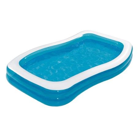 0754097238074 - SUMMER WAVES FAMILY LOUNGE POOL, 123 X 72 X 18, INFLATABLE, MADE OF DURABLE PVC, FUN AND REFRESHING, PERFECT FOR KIDS 6 TO 12 YEARS, OUTDOOR, KB0564000138