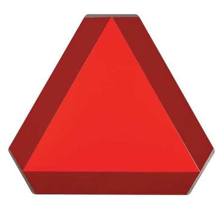 0754473578954 - BRADY 57895 16 WIDTH X 14 HEIGHT, ALUMINUM, REFLECTIVE ORANGE AND RED SLOW MOVING VEHICLE SIGN
