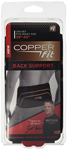 0754502026890 - COPPER FIT PRO BACK SUPPORT, BLACK WITH COPPER TRIM, LARGE/X-LARGE
