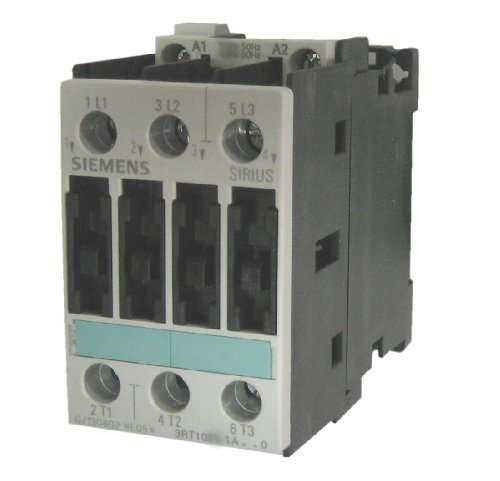 0754554410852 - SIEMENS 3RT10 23-1AC20 MOTOR CONTACTOR, 3 POLES, SCREW TERMINALS, S0 FRAME SIZE, 24V AT 50 AND 60HZ AC COIL VOLTAGE VOLTAGE