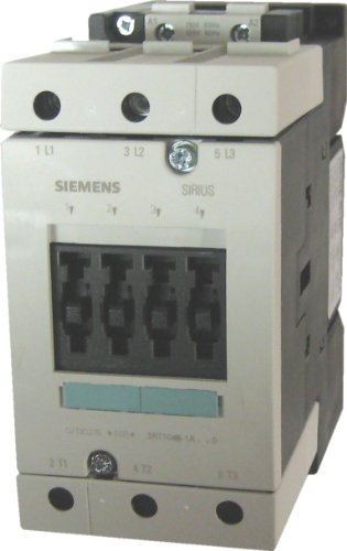 0754554411316 - SIEMENS 3RT10 46-1AC20 MOTOR CONTACTOR, 3 POLES, SCREW TERMINALS, S3 FRAME SIZE, 24V AT 50 AND 60HZ AC COIL VOLTAGE VOLTAGE