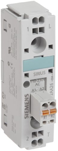 0754554860930 - SIEMENS 3RW30 47-1BB14 SOFT STARTER, SCREW TERMINALS, S3 SIZE, 200-480V RATED OPERATIONAL VOLTAGE, 110-230V CONTROL SUPPLY VOLTAGE, 106A RATED OPERATIONAL CURRENT AT 40 DEGREES CELSIUS