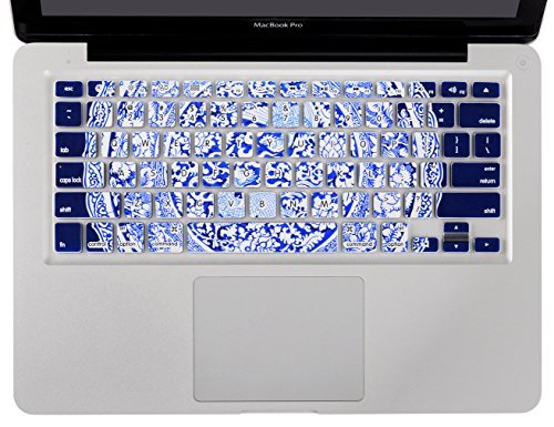 0754610377877 - XSKN KEYBOARD SKIN, CHINESE STYLE SILICONE KEYBOARD COVER FOR MACBOOK PRO 13 15 17 INCH, US VERSION ( BLUE AND WHITE PORCELAIN)
