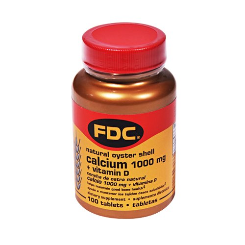 0755244063631 - FDC CALCIUM 1000 MG + VITAMIN D NATURAL OYSTER SHELL