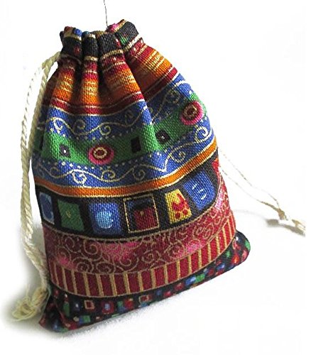 0755717232748 - 10 PIECES OF EGYPTIAN STYLE COIN / JEWELRY / GIFT / PARTY / GOODIE / CANDY / ACCESSORIES DRAWSTRING POUCH / BAG - SMALL SIZE 4X4.5 INCHES (BROWN)