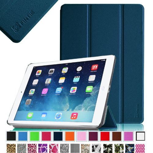 0755746965242 - FINTIE SMARTSHELL CASE FOR APPLE IPAD AIR (IPAD 5TH GEN, 2013 MODEL) ULTRA SLIM LIGHTWEIGHT STAND WITH SMART COVER AUTO WAKE / SLEEP, NAVY