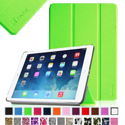 0755746966201 - FINTIE SMARTSHELL CASE FOR APPLE IPAD AIR (IPAD 5TH GEN, 2013 MODEL) ULTRA SLIM LIGHTWEIGHT STAND WITH SMART COVER AUTO WAKE / SLEEP, GREEN