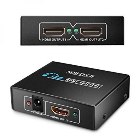 0756040723217 - SOWTECH ST-HDSP0001 1X2 HDMI SPLITTER FOR FULL HD 1080P SUPPORT 3D (ONE INPUT TO TWO OUTPUTS)