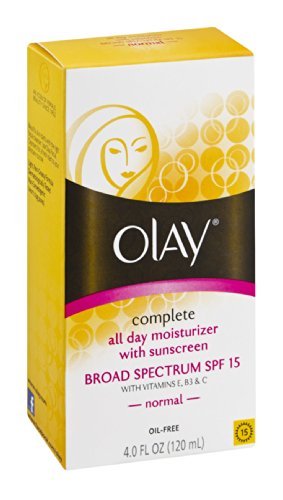 0075609004902 - OLAY COMPLETE DAY MOISTURIZER SPF 15 NORMAL, 4 OZ (PACK OF 3)