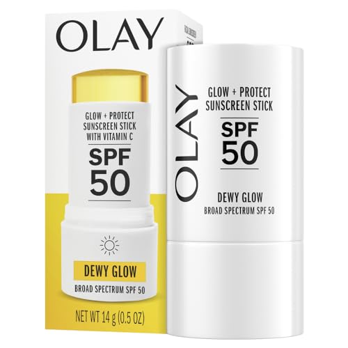 0075609211300 - OLAY GLOW & PROTECT SPF 50 FACE SUNSCREEN STICK, FRAGRANCE FREE, 0.5 OZ (14 G), DEWY FINISH SUNSCREEN STICK WITH SPF 50 BROAD SPECTRUM SUNBLOCK FOR ALL SKIN TYPES