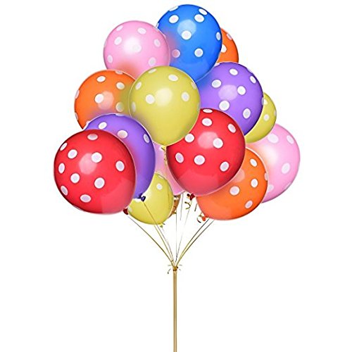0756244664538 - PARTYWOO 50 PACK 12 INCH BALLOONS FOR KIDS PARTY SUPPLIES WEDDING DECORATIONS BABY SHOWER BIRTHDAY DECORATION BACHELORETTE PARTY-COLORFUL DOT
