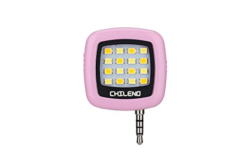 0756320576038 - CHILENO CUTE PINK LED CELL PHONE CAMERA FILL FLASHLIGHT BETTER SELFIE IN DARK PLACE!