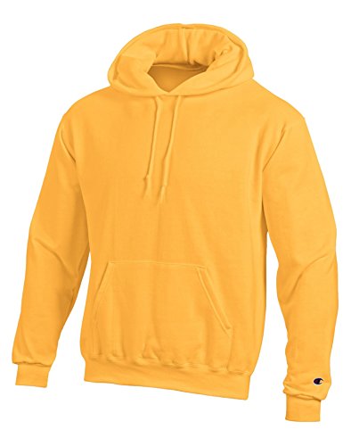 0756472577938 - CHAMPION DOUBLE DRY ACTION FLEECE PULLOVER HOOD - SMALL, C/GOLD
