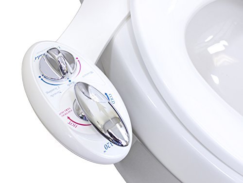 7566908081372 - LUXE BIDET NEO 320 - SELF CLEANING DUAL NOZZLE - HOT AND COLD WATER NON-ELECTRIC MECHANICAL BIDET TOILET ATTACHMENT (WHITE AND WHITE) COLOR: WHITE, MODEL: NEO 320 WHITE, TOOLS & OUTDOOR STORE