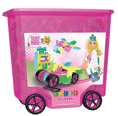 0756907898621 - CLICS TOYS ROLLERBOX GLITTER, 800 PIECES BY CLICS