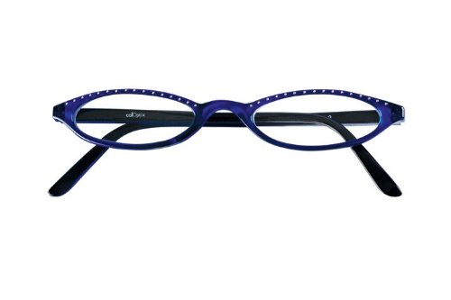 0757026146082 - CAL OPTIX MESMER EYES READING GLASSES BLUE +1.50 WITH MATCHING CASE