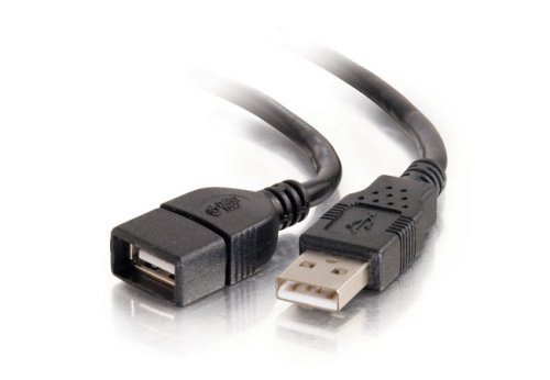 7571205210752 - C2G / CABLES TO GO 52107 USB 2.0 A MALE TO A FEMALE EXTENSION CABLE (2 METER, BLACK)