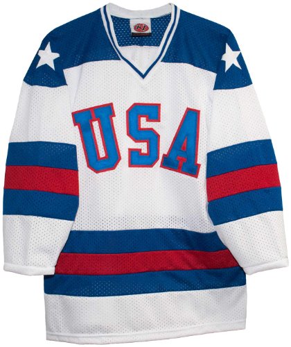 0757183575145 - 1980 MIRACLE ON ICE REPLICA JERSEY HOME JERSEY-LARGE BY NHL
