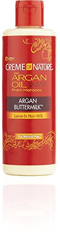 0075724199125 - CREME OF NATURE ARGAN BUTTERMILK LEAVE-IN HAIR MILK, 8 OUNCE