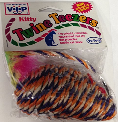 0075726015256 - KITTY TWINE TEEZERS CAT TOY, COLORS VARY