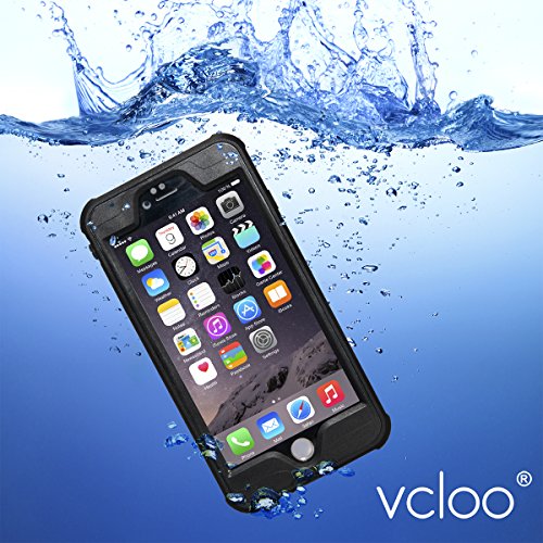 0757440055878 - IPHONE 6S PLUS WATERPROOF CASE, VCLOO® UPDATED IPHONE 6S PLUS WATERPROOF CASE, DUST PROOF, SNOW PROOF, SHOCK PROOF CASE, HEAVY DUTY PROTECTIVE CARRYING COVER FOR IPHONE 6S PLUS, IPHONE 6 PLUS (BLACK)