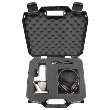 0757440998403 - STUDIOSAFE EQUIPMENT TRAVEL HARD CASE WITH CUSTOMIZABLE FOAM - FITS BLUE YETI USB MICROPHONE , YETI PRO , YETI STUDIO WITH HEADPHONES , POP FILTER , MOUNTS , USB CABLE AND MORE ACCESSORIES
