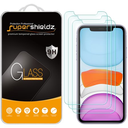 0757445067005 - SUPERSHIELDZ FOR APPLE IPHONE 11 / IPHONE XR (6.1 INCH) TEMPERED GLASS SCREEN PROTECTOR, ANTI-SCRATCH, ANTI-FINGERPRINT, BUBBLE FREE