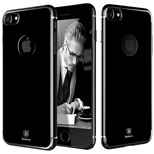 0757450780821 - IPHONE 7 CASE, ULTRA SLIM CASE COVER FOR APPLE IPHONE 7 - JET BLACK