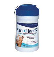 0757457628492 - NICE PAK® SANI-HANDS® INSTANT HAND SANITIZING WIPES 150 COUNT CANISTER