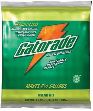 0757457656532 - GATORADE® 8.5 OUNCE INSTANT POWDER CONCENTRATE PACKET LEMON LIME ELECTROLYTE DRINK - YIELDS 1 GALLON (40 PACKS)