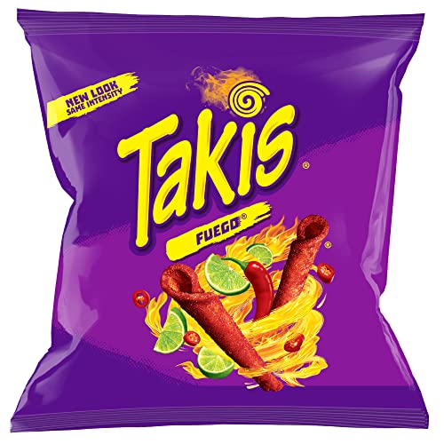 0757528005047 - BARCEL TAKIS MINI FUEGO CHILI AND PEPPER LIME TORTILLA CHIPS, 28 GM