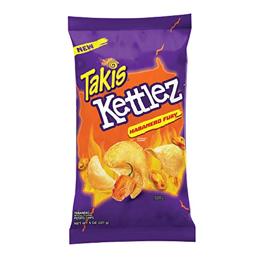 0757528028008 - TAKIS KETTLEZ HABANERO FLAVORED HOME STYLE COOKED POTATO CHIPS 8 OZ BAG