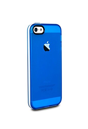 0757536153341 - IPHONE 5 CASE, IPHONE 5S CASE, DIGIWAVES® SOFT TPU SLIM PROTECTIVE IPHONE 5 5S CASE COVER WITH WHITE PLASTIC RIM FOR APPLE IPHONE 5/5S (BLUE)