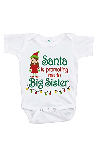 0757563148808 - CUSTOM PARTY SHOP BABY'S BIG SISTER CHRISTMAS ONEPIECE 6-12 MONTHS