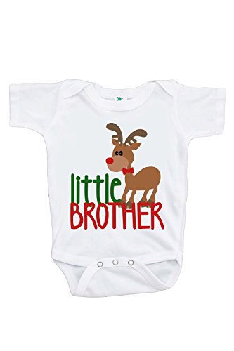 0757563148907 - CUSTOM PARTY SHOP BABY'S LITTLE BROTHER CHRISTMAS ONEPIECE 0-3 MONTHS