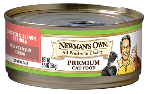 0757645622066 - NEWMAN'S OWN CHICKEN & SALMON FORMULA FOR CATS, 5.5-OUNCE CANS (PACK OF 24)