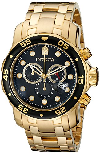 0757901948930 - INVICTA MEN'S 0072 PRO DIVER COLLECTION CHRONOGRAPH 18K GOLD-PLATED WATCH