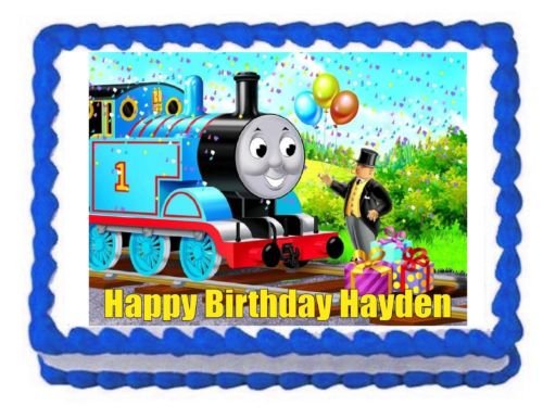 0757965322349 - THOMAS AND FRIENDS TRAIN EDIBLE CAKE IMAGE FROSTING SHEET DECORATION CAKE TOPPER