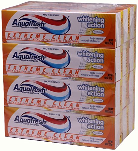0758149174983 - AQUAFRESH EXTREME CLEAN WHITENING TOOTHPASTE, MINT BLAST, .8 OUNCE (PACK OF 12)