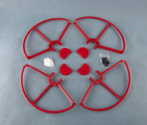 0758149830506 - SUMMITLINK® SNAP ON/OFF PROP GUARDS 4X RED FOR DJI PHANTOM 3 PROFESSIONAL ADVANCED AND ALL VERSIONS TOOL FREE QUICK RELEASE