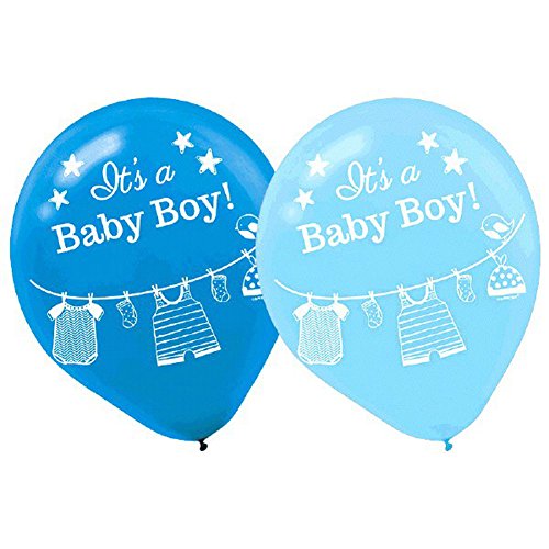 0758399712201 - IT'S A BOY BABY SHOWER BLUE BALLOONS COLLECTION, SET OF 30
