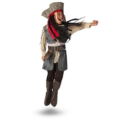 0758524005369 - DISNEY STORE JACK SPARROW COSTUME PIRATES OF THE CARIBBEAN (XS 4 EXTRA SMALL)