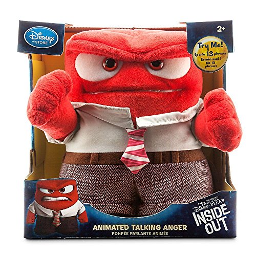 0758524015450 - DISNEY STORE DELUXE ANGER ANIMATED TALKING DOLL PLUSH - INSIDE OUT 9'' H