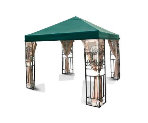 0758524330096 - NEW 10' X 10' ONE TIER REPLACEMENT GAZEBO CANOPY TOP COVER SUN SHADE 10X10 GREEN